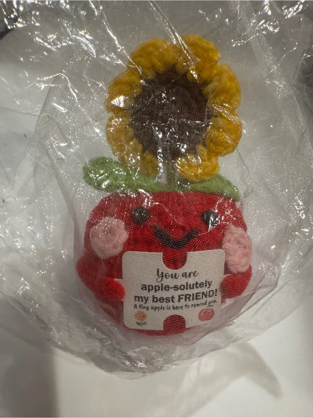 Crochet Apple with Sunflower and 